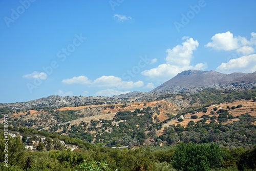 View of the mountainous countryside near Margarites, Crete. © arenaphotouk