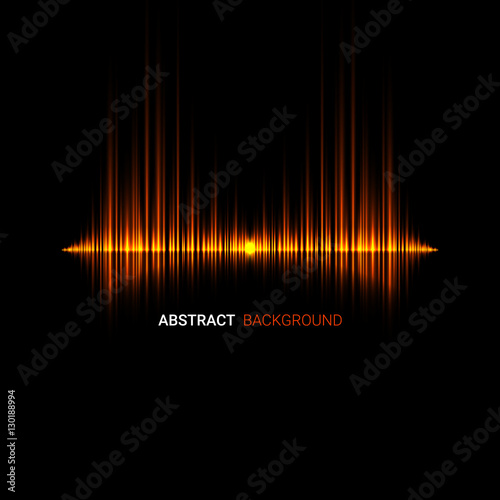 Vector abstract music wave background