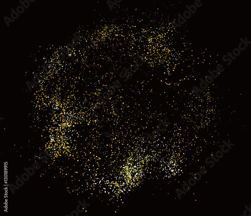 Abstract Graphic Design of Particle Composition.
