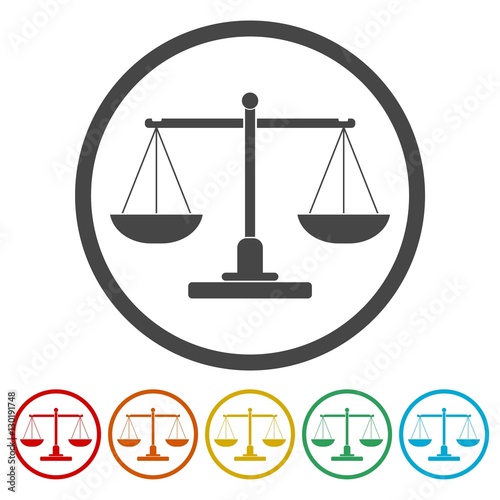 Justice Scale Icon 