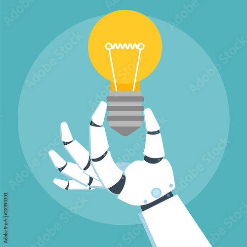 Robot arm hold bulb