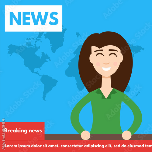 Breaking news,TV Screen Layout