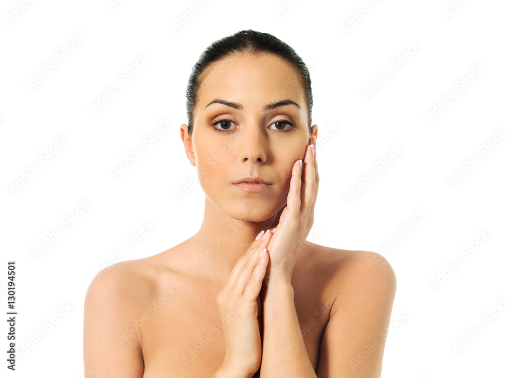 Portrait of beautiful young spa woman Portrait of beautiful young spa woman