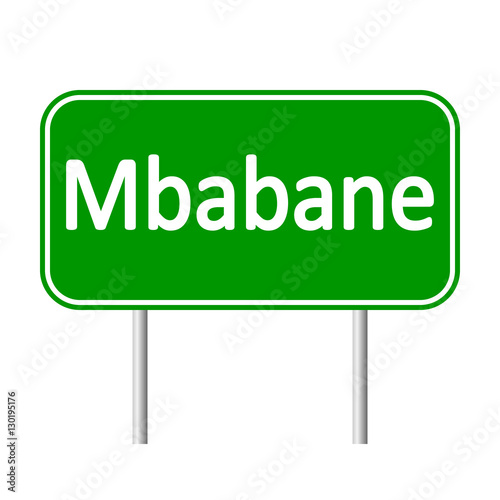 Mbabane road sign.