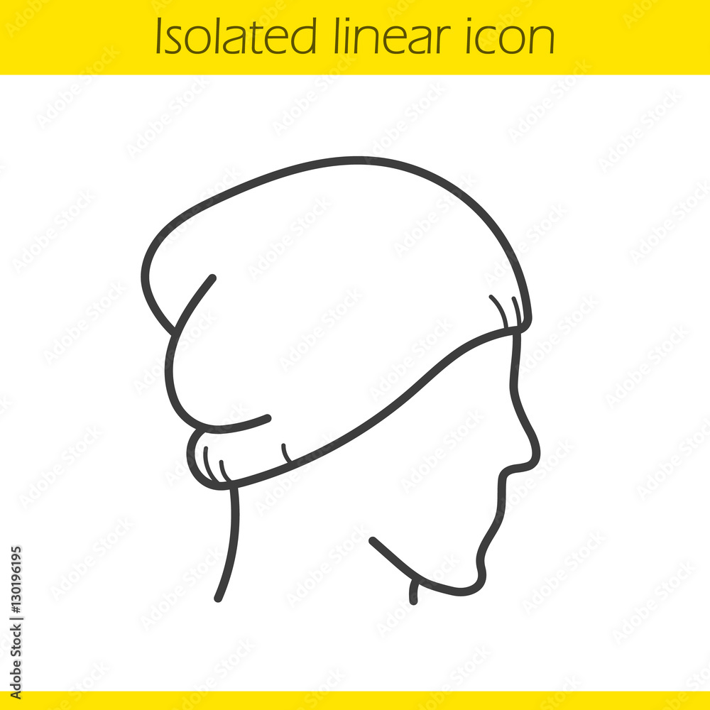 Winter hat linear icon