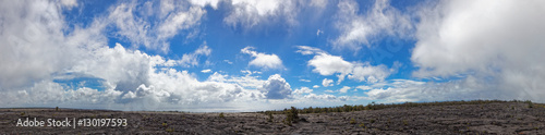 Black lava landscape - Kilauea Volcano, Hawaii