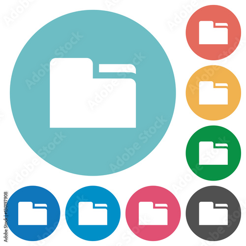 Tab folder flat icons
