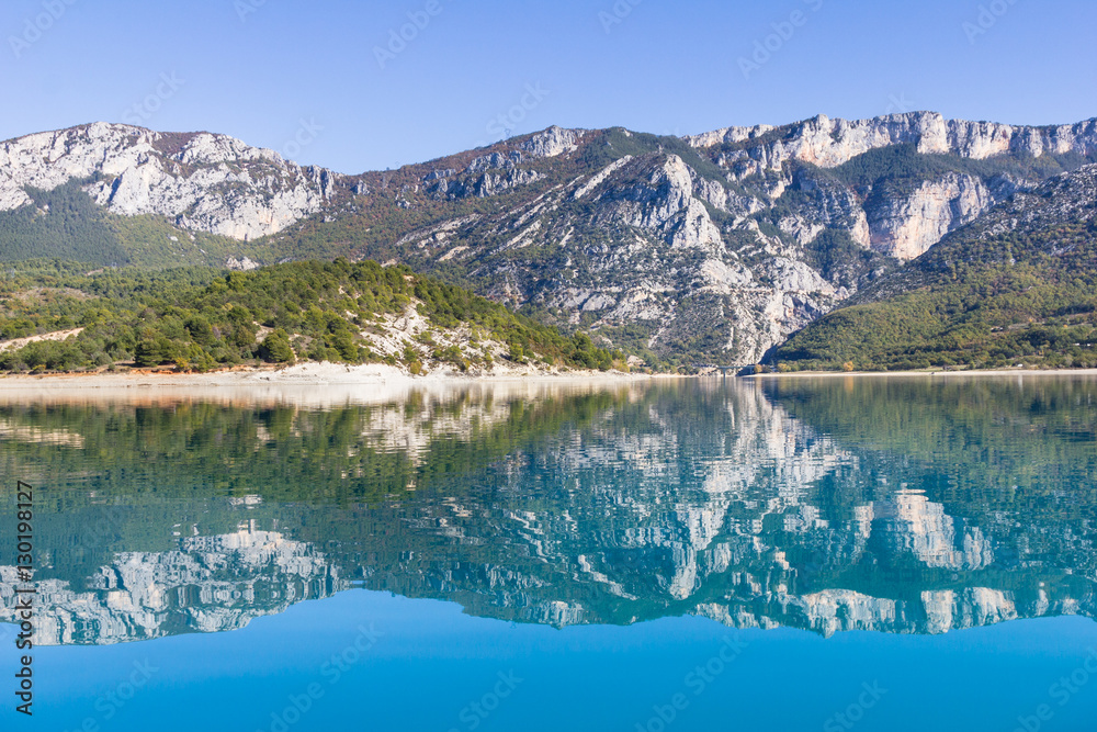 Lake in the Gorges du Verdon, France