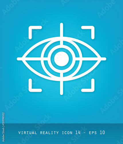 Auge und Ziel Symbol, Vektor Icon aus Set zu virtuelle Realität