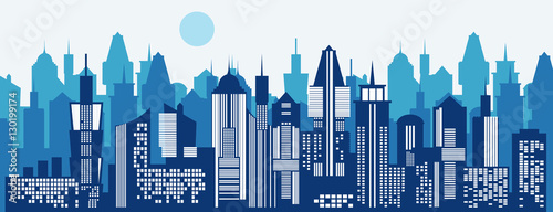 Cityscape background. Vector illustration