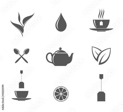 Tea. Icon set  