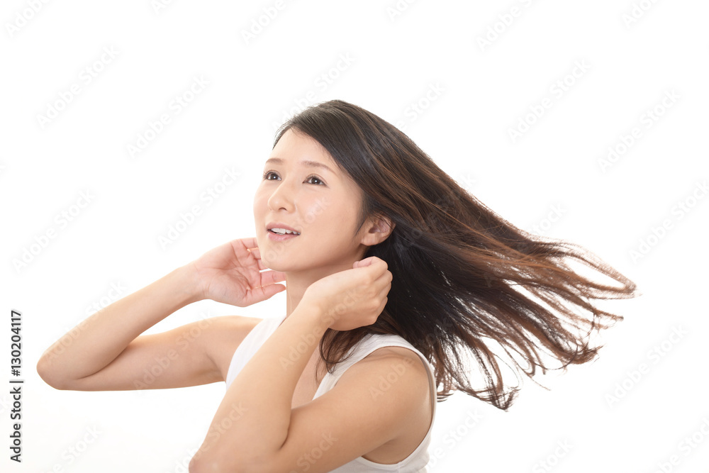 寛ぐ美しい女性 寛ぐ美しい女性