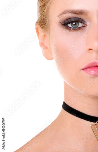 Beautiful woman with trendy...