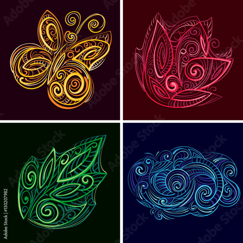 Set of nature icons