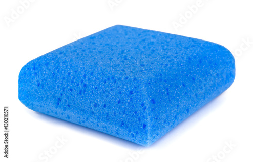 Blue bath sponge