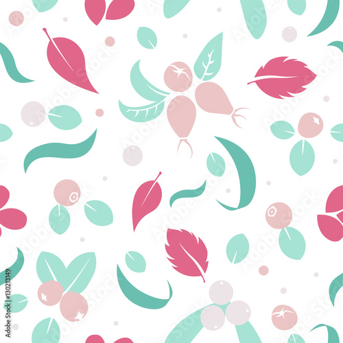 Wallpaper Mural Vector flat blueberries, seamless creative pattern. Torontodigital.ca