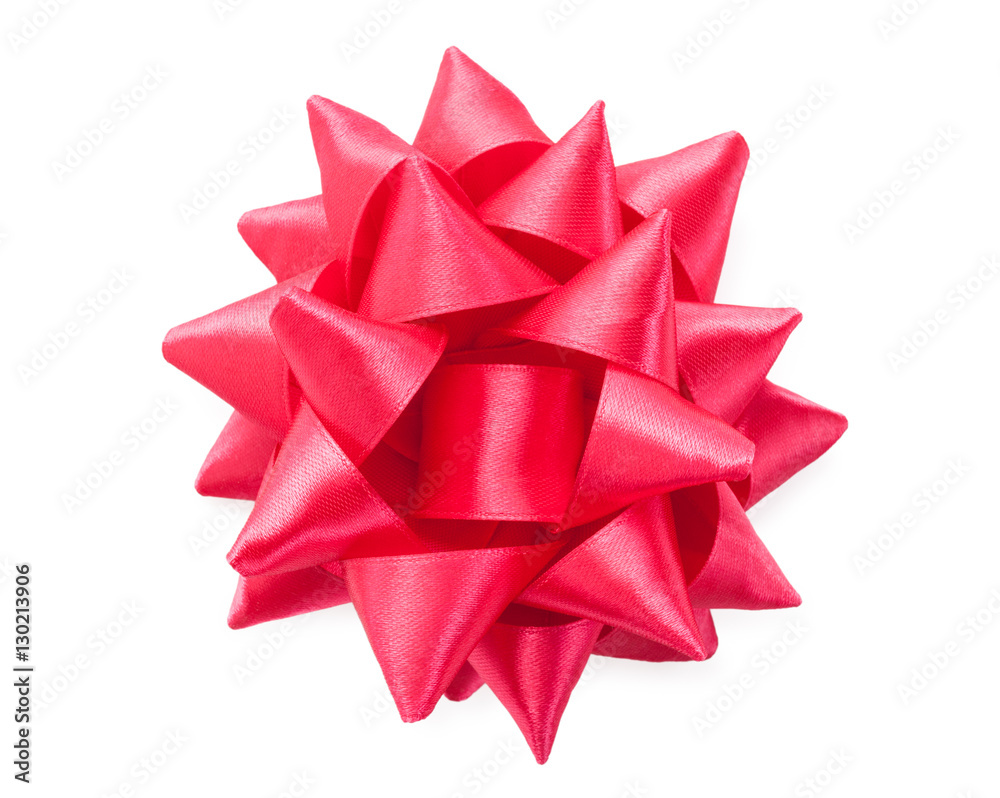 Red bow isolated on white background. design element Red bow isolated on white background. design element