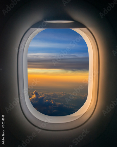 Window Seat in an airplay during a sunrise  © Michael