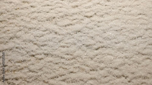 Snow is melting time laps, close up