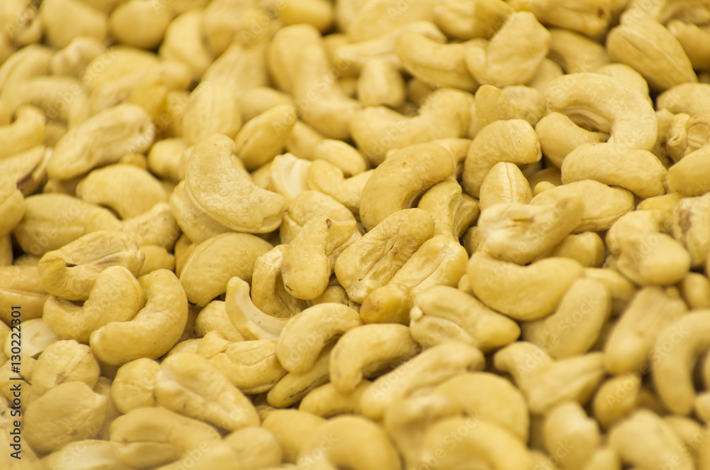 Cashew nuts pattern texture of dried fruits Cashew nuts pattern texture of dried fruits