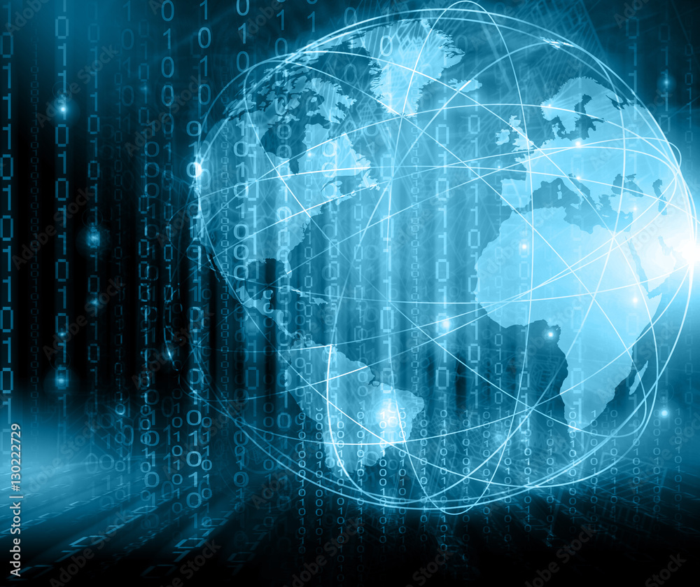 Best Internet Concept of global business. Globe, glowing lines on technological background. Wi-Fi, rays, symbols Internet, 3D illustration Best Internet Concept of global business. Globe, glowing lines on technological background. Wi-Fi, rays, symbols Internet, 3D illustration