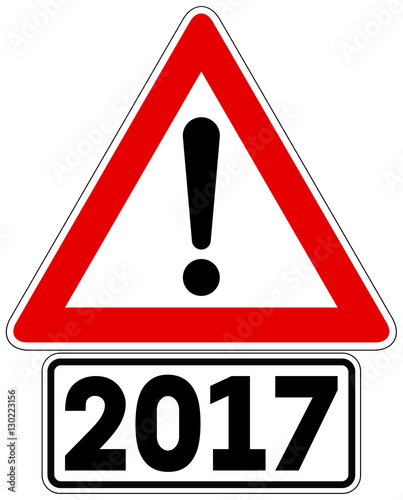 Gefahrzeichen Gefahrstelle mit Zusatzzeichen 2017
