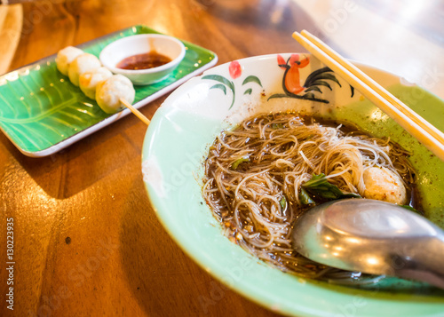 Fotografie Noodle soup  is thai food