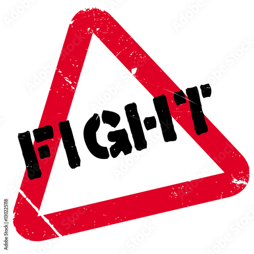 Fight rubber stamp. Grunge design with dust scratches. Effects can be easily removed for a clean, crisp look. Color is easily changed.
