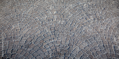 Sampietrini (also Sanpietrini) is the typical kind of pavement found in the center of Rome, Italy. It is made of levelled stones of black basalt (