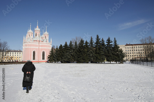 Chesma church, St. Petersburg, Russia  photo