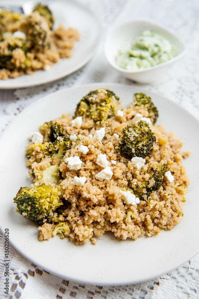 Warm Detox Salad from Quinoa and Broccolli Warm Detox Salad from Quinoa and Broccolli