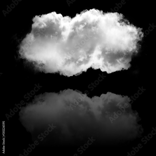 Single cloud flying illustration
