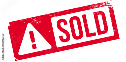 Sold rubber stamp. Grunge design with dust scratches. Effects can be easily removed for a clean, crisp look. Color is easily changed.