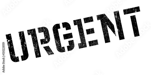 Urgent rubber stamp. Grunge design with dust scratches. Effects can be easily removed for a clean, crisp look. Color is easily changed.