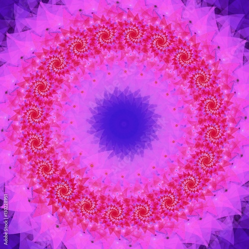 Fototapeta Naklejka Na Ścianę i Meble -  Colored abstract fractal pattern. Computer generated graphics.