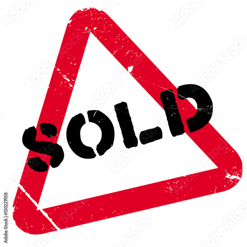 Sold rubber stamp. Grunge design with dust scratches. Effects can be easily removed for a clean, crisp look. Color is easily changed.