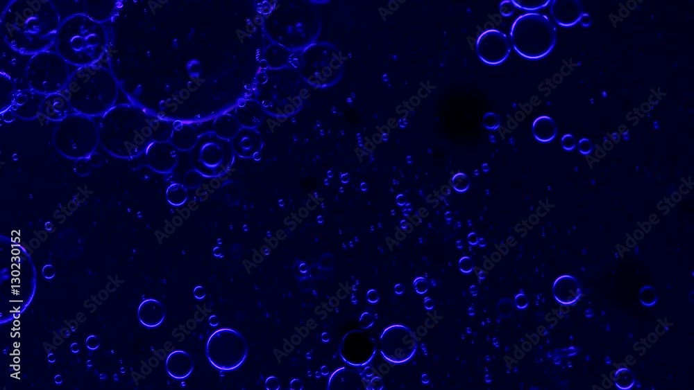 Oil babbles on water, abstraction video. Macro Oil babbles on water, abstraction video. Macro