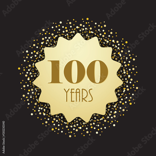 100 YEARS VECTOR ICON