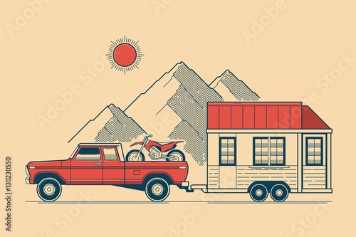 traveling vector background