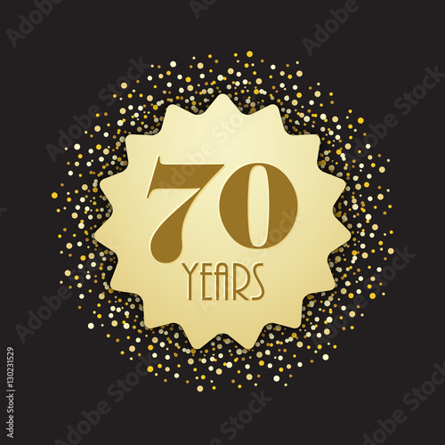 70 YEARS VECTOR ICON