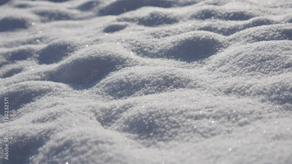 Sparkling crystalline water snowflakes over the hill slow pan 4K 3840X2160 UHD video - Frozen mountain snow dunes close-up 2160p UltraHD panning footage Sparkling crystalline water snowflakes over the hill slow pan 4K 3840X2160 UHD video - Frozen mountain snow dunes close-up 2160p UltraHD panning footage