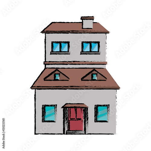 cartoon family house exterior concept vector illustration eps 10 photo