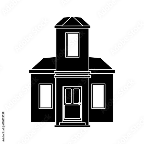 cartoon family house exterior concept vector illustration eps 10