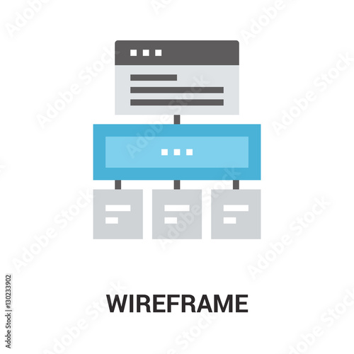 wireframe icon concept