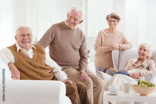 Group of positive seniors photo