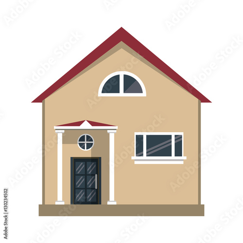 cartoon family house exterior concept vector illustration eps 10 photo