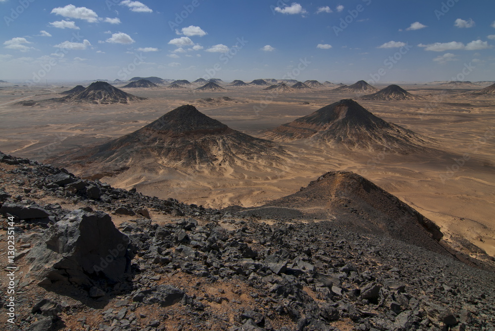 Little mounds in the Black desert, Egypt Little mounds in the Black desert, Egypt