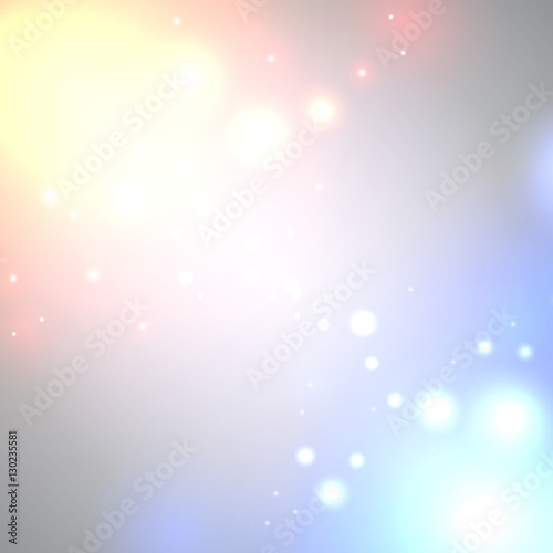 Vector christmas abstract bokeh background. Festive defocused lights