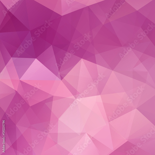 Polygonal pink background. Can be used in cover design, book design, website background. Vector illustration