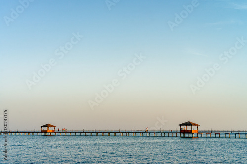 Seascape near Safaga, Egypt. Splittoned image. photo